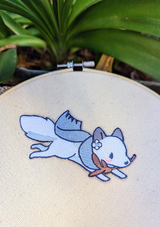 Winter Fox - Large Embroidered Patch