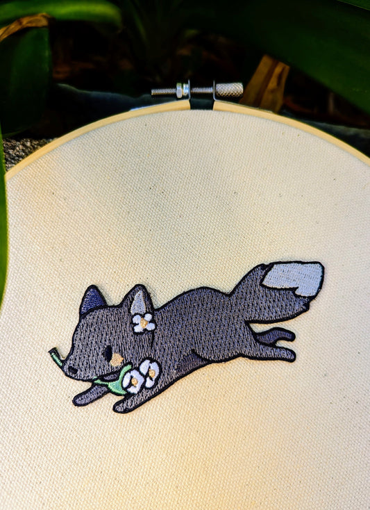 Spring Fox - Large Embroidered Patch
