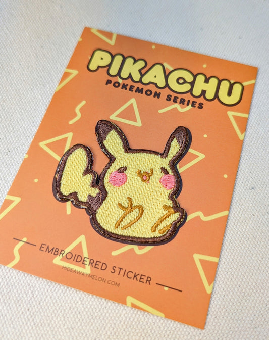 Pika Patch - Pikachu 2in Embroidered Sticker Patch