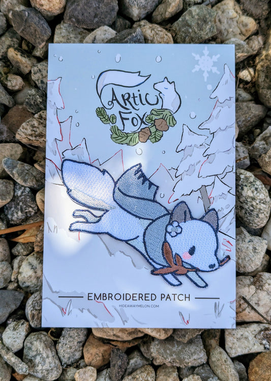 Winter Fox - Large Embroidered Patch
