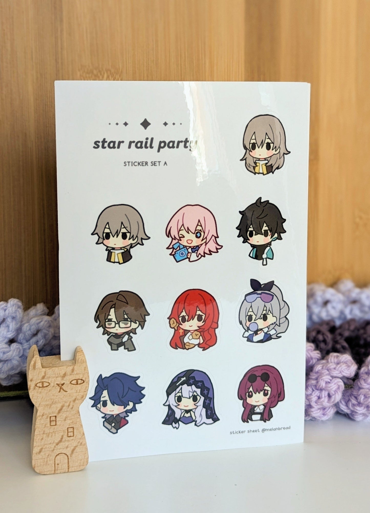 Honkai Star Rail Party Chibis - Vinyl Sticker Sheets