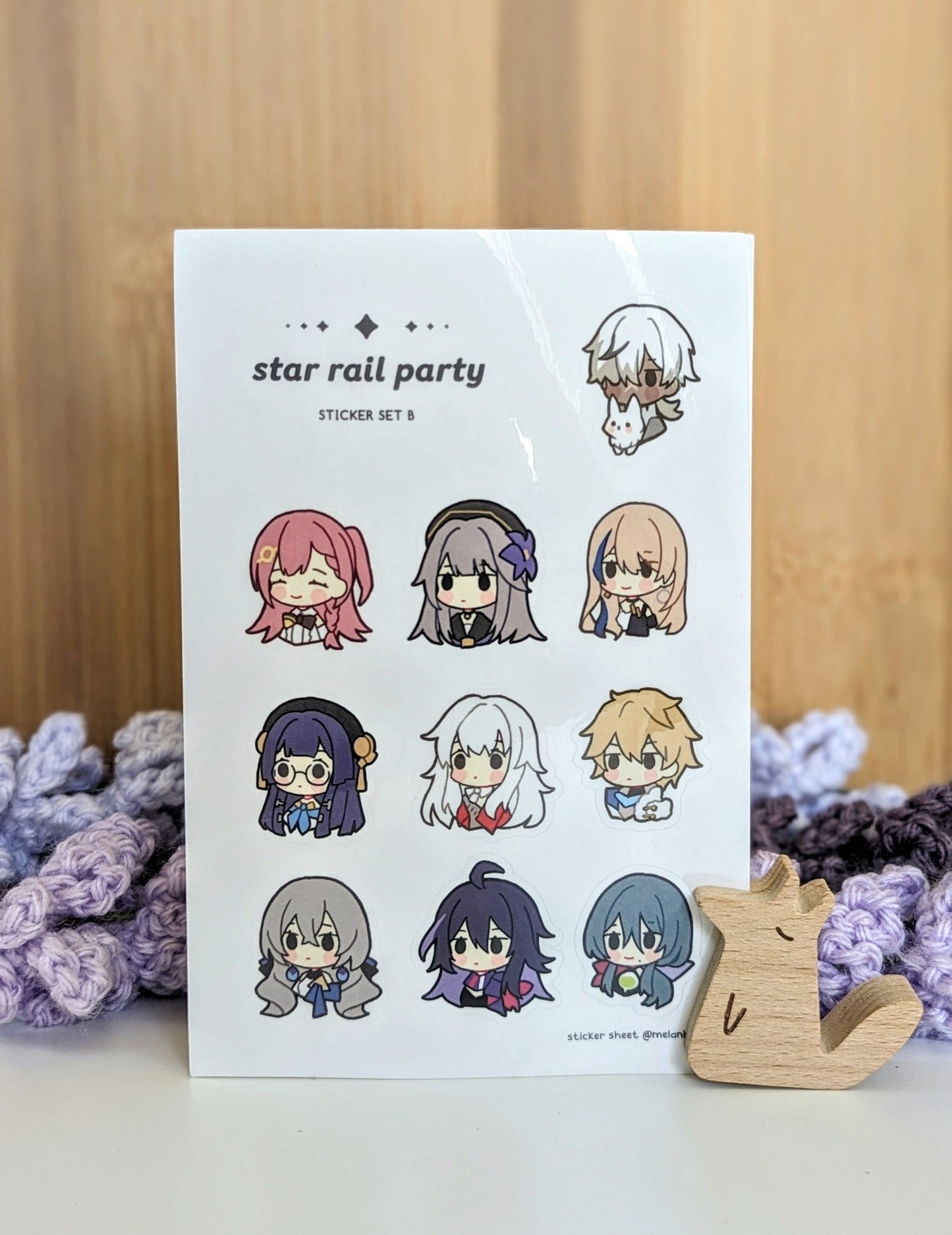 Honkai Star Rail Party Chibis - Vinyl Sticker Sheets
