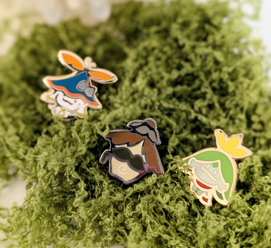 Genshin Party Chibi Aranaras - Hard Enamel Pins
