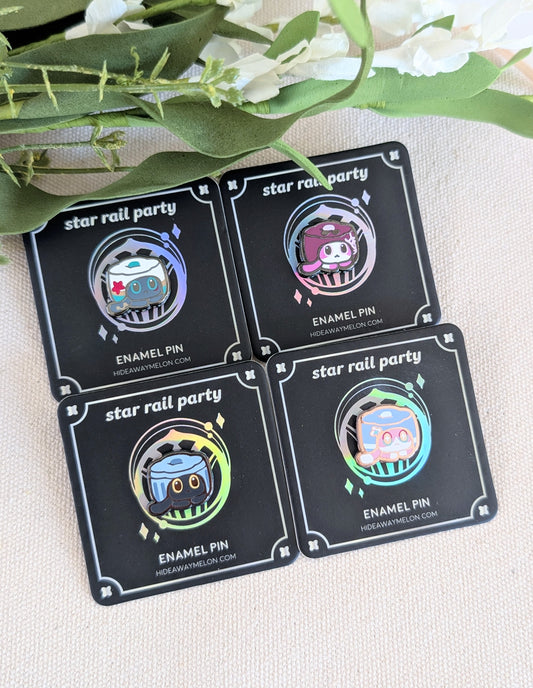 Honkai Star Rail Party Cat Cakes - Hard Enamel Pins