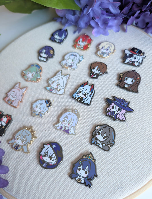 GACHA Honkai Star Rail Chibis - Hard Enamel Pins (SET C)