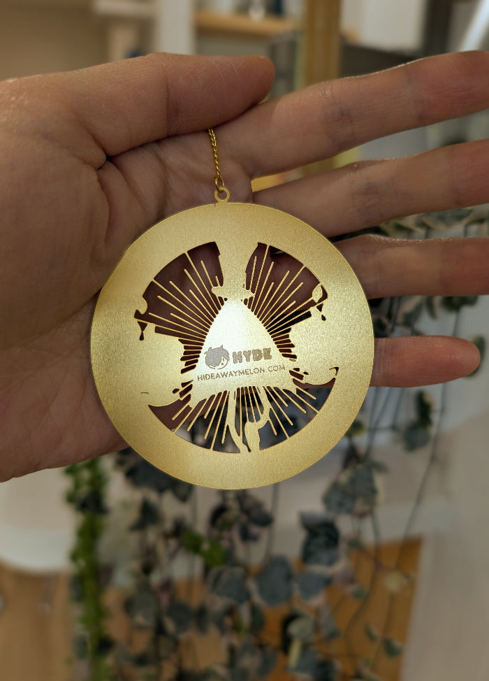 Bill Cipher (Gravity Falls) Gold Plated Metal Bookmark