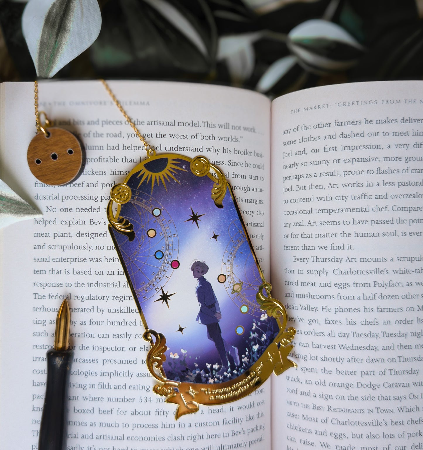 Orb: On the Movements of the Earth Gold Plated Metal Bookmark