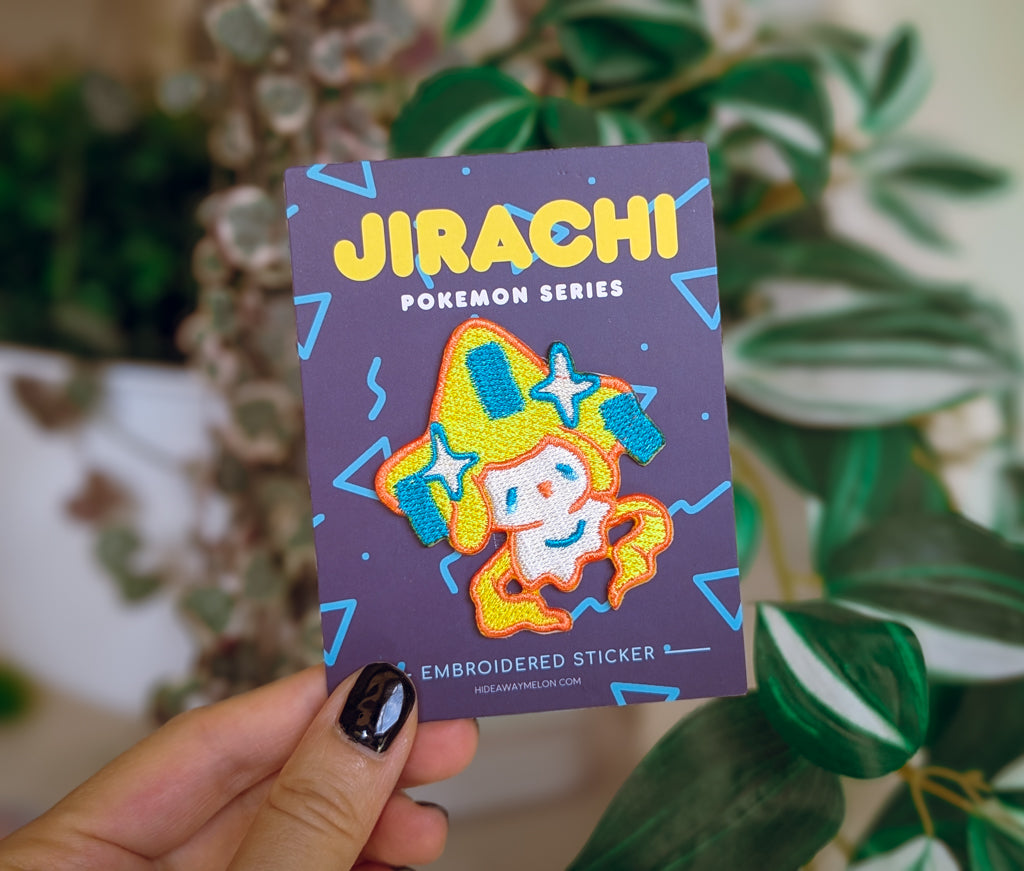 Jirachi - Mini Embroidered Sticker Patch