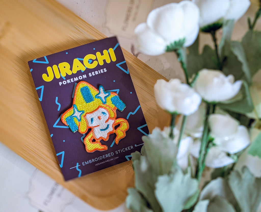 Jirachi - Mini Embroidered Sticker Patch