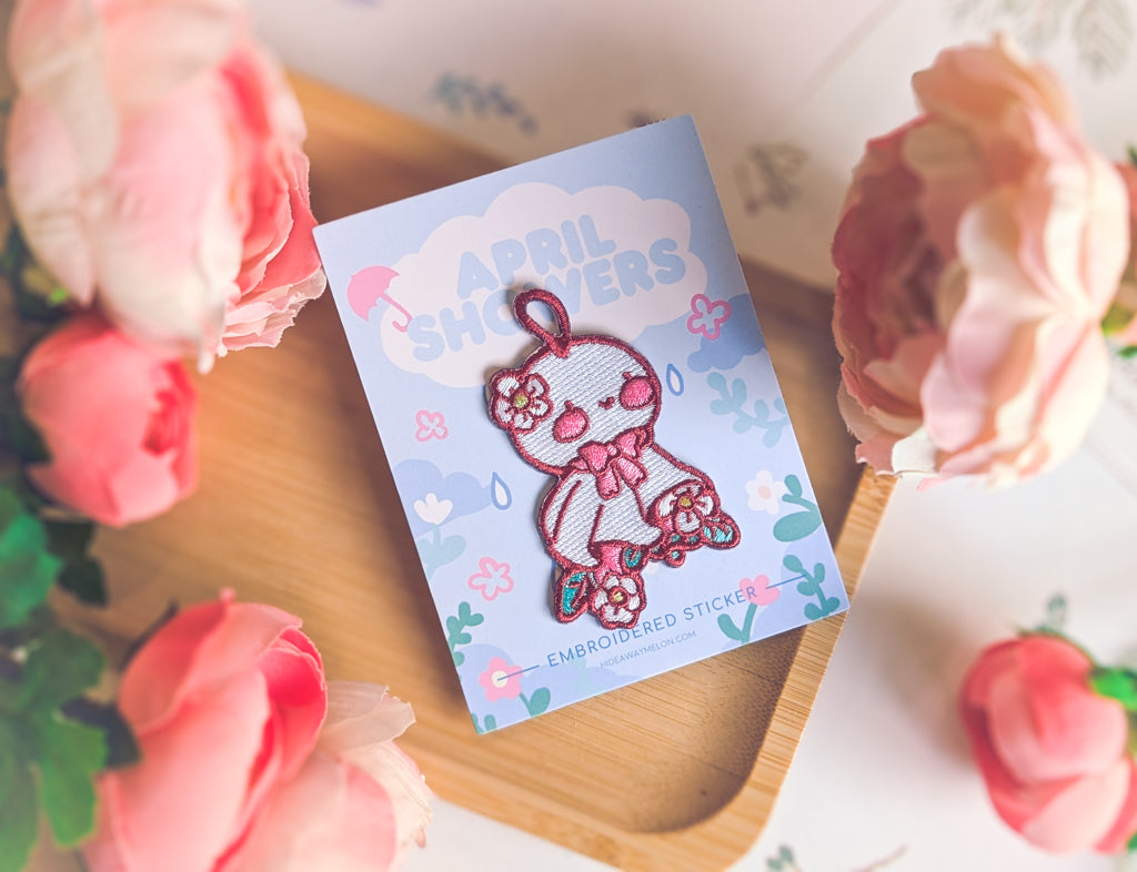 Teru Teru Bozu (April Showers, Stormy Nights) - Mini Embroidered Sticker Patches