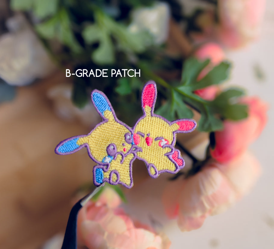 Minun & Plusle - Mini Embroidered Sticker Patch