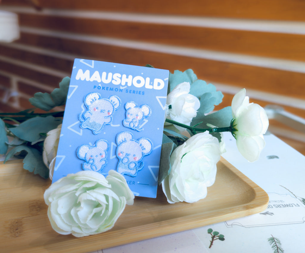 Maushold - Mini Embroidered Sticker Patch (Set of 4)