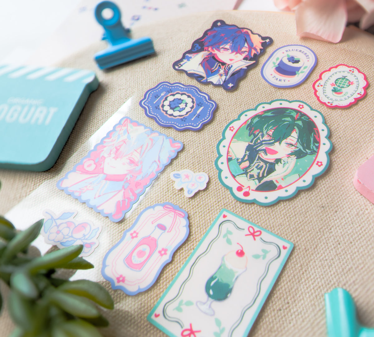 Lohen x Desserts 4x6 Kiss Cut Sticker Sheet