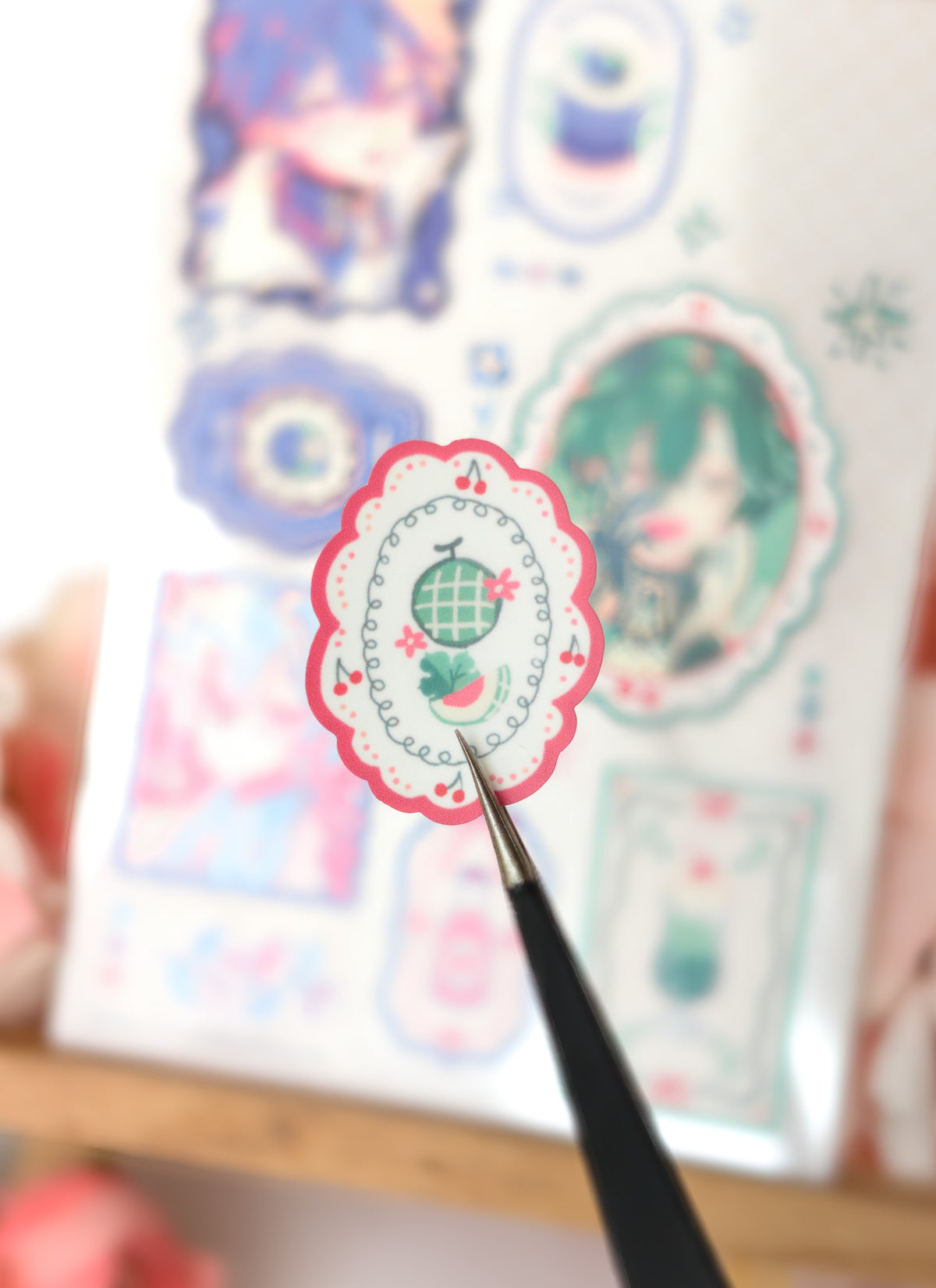 Lohen x Desserts 4x6 Kiss Cut Sticker Sheet
