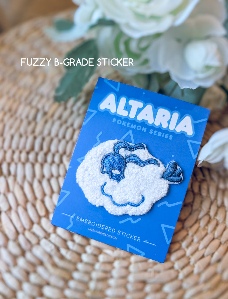 Altaria - Mini Embroidered Sticker Patch