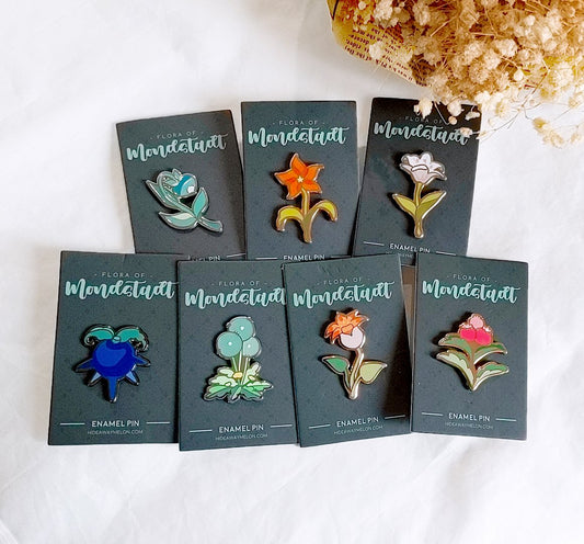 Flora of Mondstadt (Genshin Impact) Hard Enamel Pins