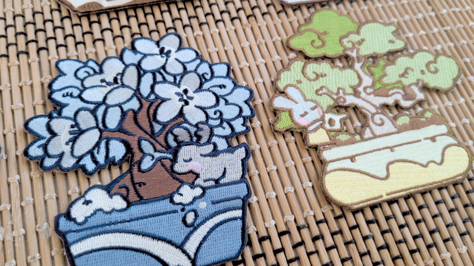 bonsai tree patch Bonsai Tree Embroidered Patch (Set of 6) – Hideaway Melon