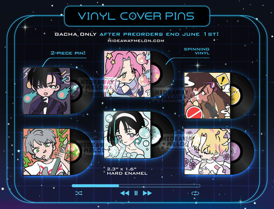 PREORDER: Alien Stage Vinyl Cover Pins - Deluxe Hard Enamel Pins