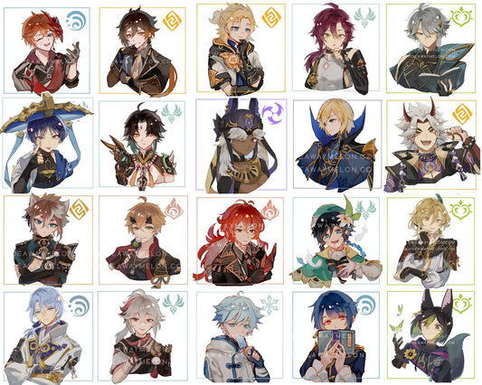 Genshin Impact Gacha - Vinyl Stickers