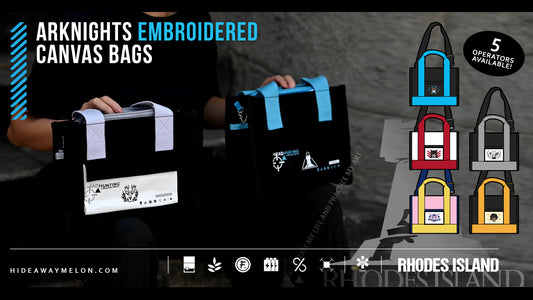Arknights Embroidered Shoulder/Crossbody Canvas Bags