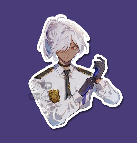 Police Cyno - Genshin Impact Vinyl Sticker