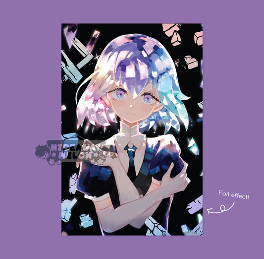 Dia (Houseki no Kuni - Land of the Lustrious) 4x6" Holographic Foil Mini Print