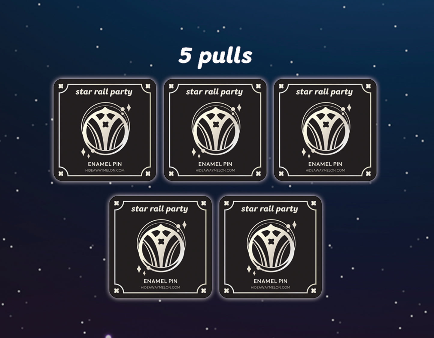 GACHA Honkai Star Rail Chibis - Hard Enamel Pins (SET C)