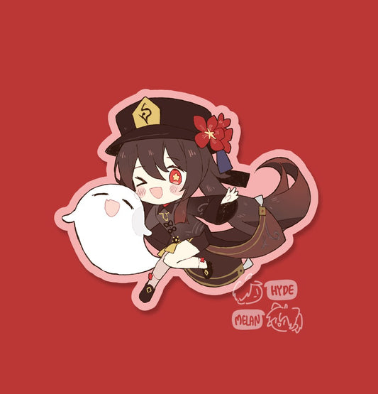 Hu Tao (Genshin Impact) - High Quality Vinyl Sticker