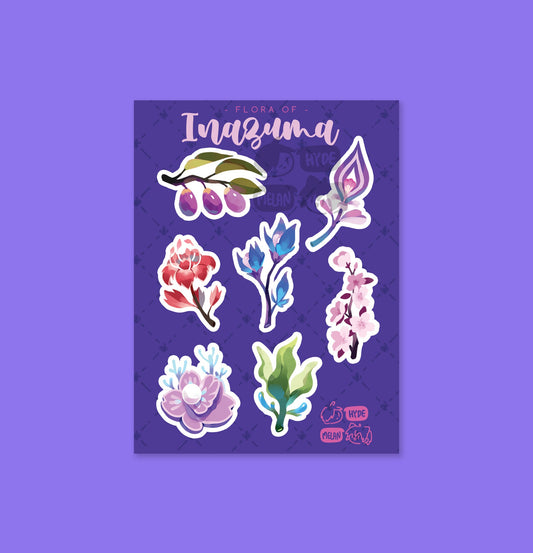 Flora of Inazuma (Genshin Impact) 3x4" Kiss Cut Sticker Sheet