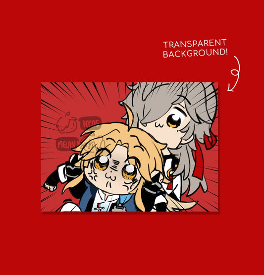 Jingyuan and Yanqing - "Honkai Star Rail" Transparent Vinyl Sticker