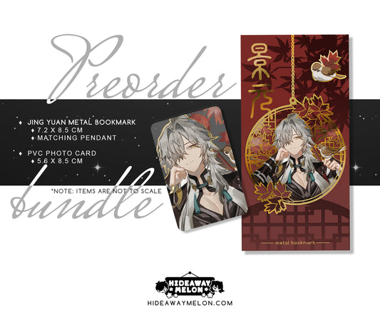 PREORDER Honkai Star Rail Gold Plated Metal Bookmarks
