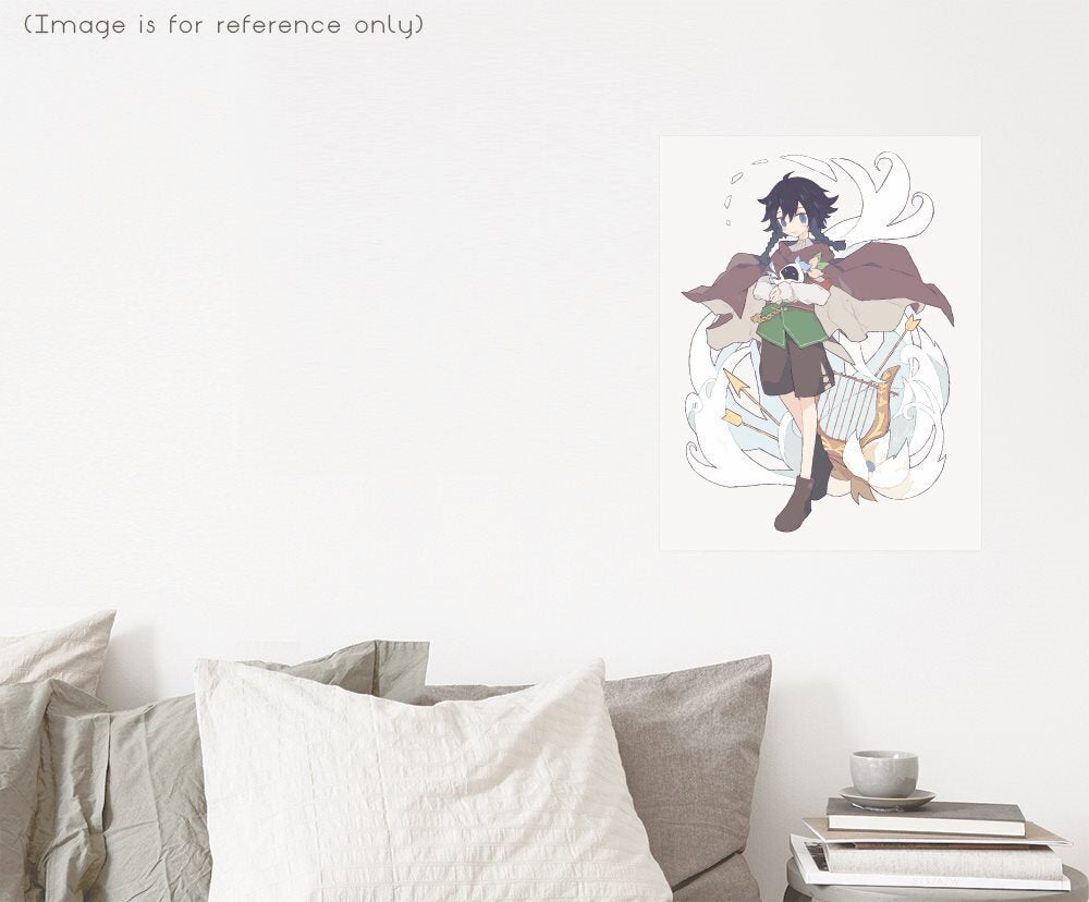 Nameless Bard (Genshin Impact) 8.5"x11" Poster Print