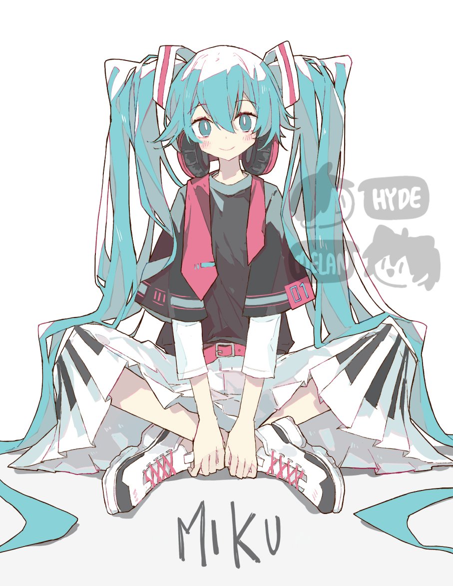 Piano Miku (Vocaloid) 8.5"x11" Poster Print