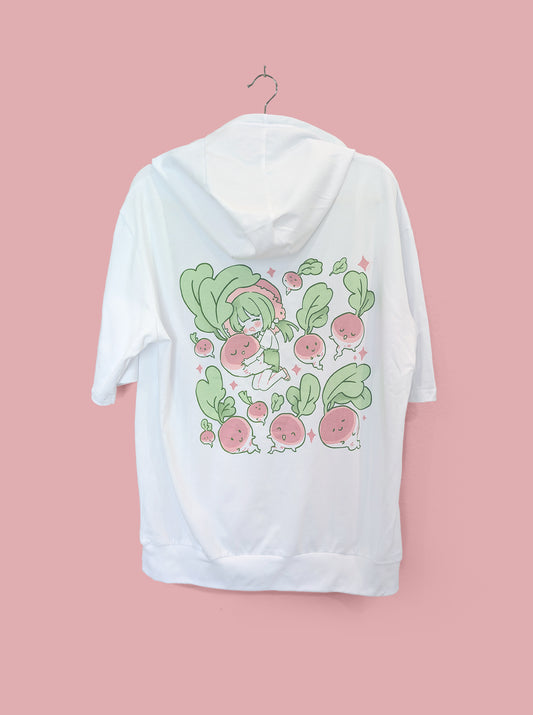 LIMITED EDITION I Love Radish - Short Sleeve Hoodie Tee