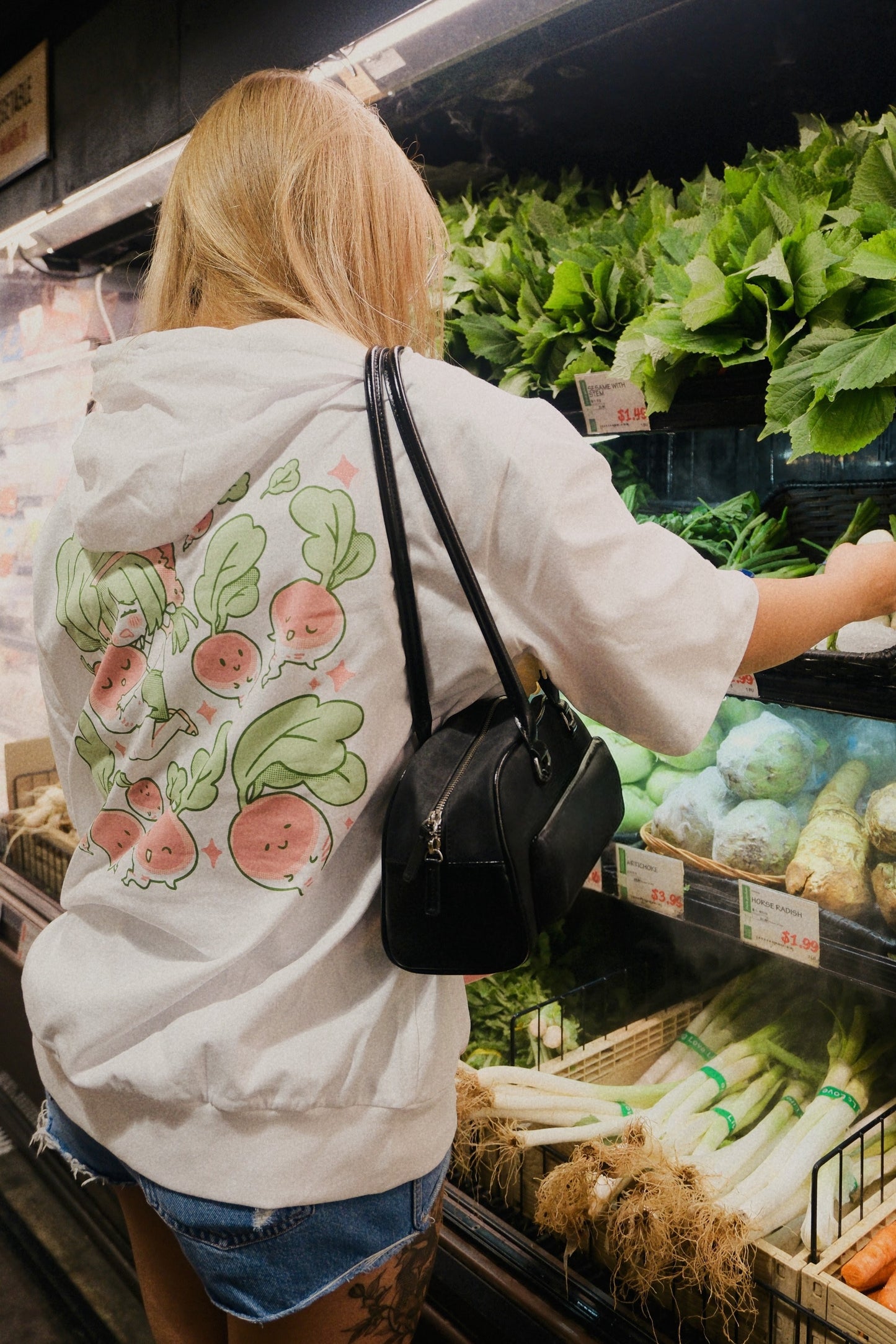 LIMITED EDITION I Love Radish - Short Sleeve Hoodie Tee