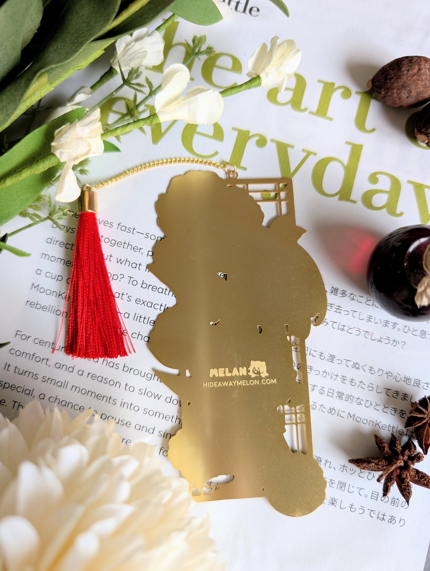 Apothecary Diaries Maomao Gold Plated Metal Bookmarks