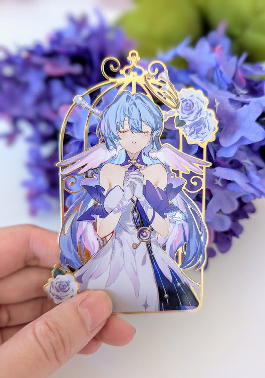 Robin (Honkai Star Rail) Gold Plated Metal Bookmark