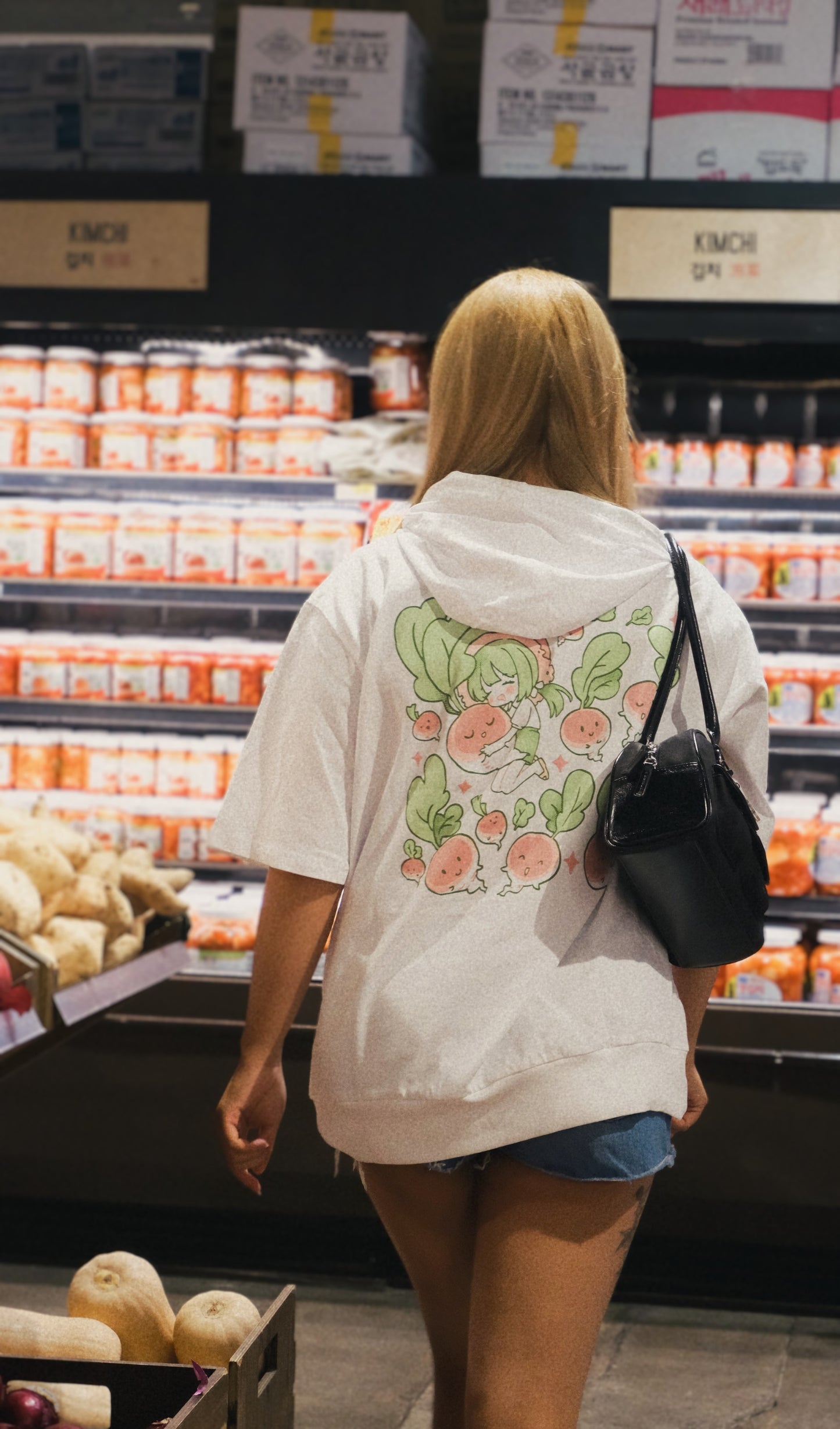 LIMITED EDITION I Love Radish - Short Sleeve Hoodie Tee
