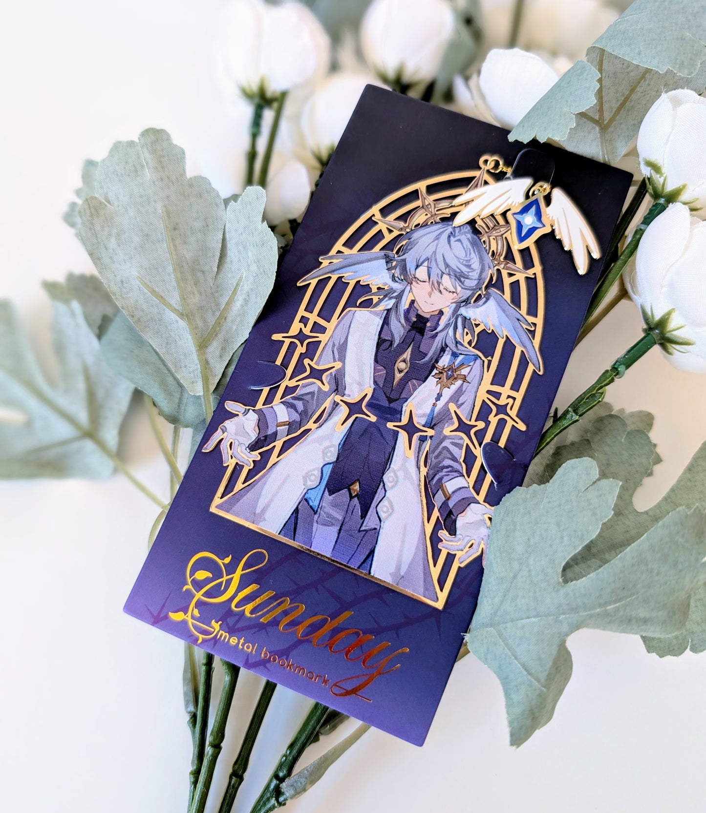 Sunday (Honkai Star Rail) Gold Plated Metal Bookmark