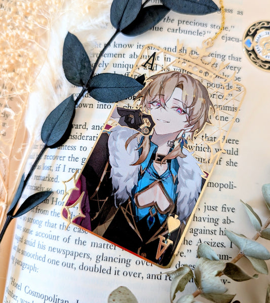 Aventurine (Honkai Star Rail) Gold Plated Metal Bookmark