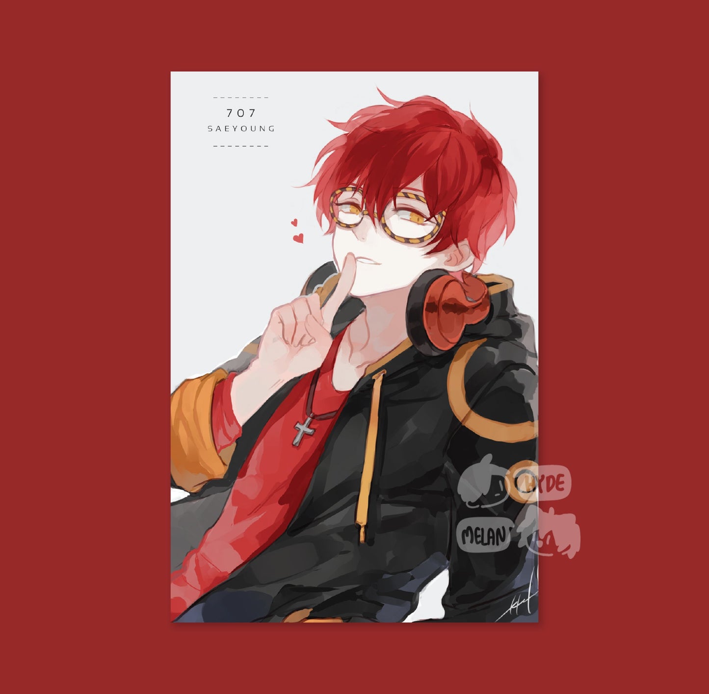 77 (Mystic Messenger) 4x6 Mini Print