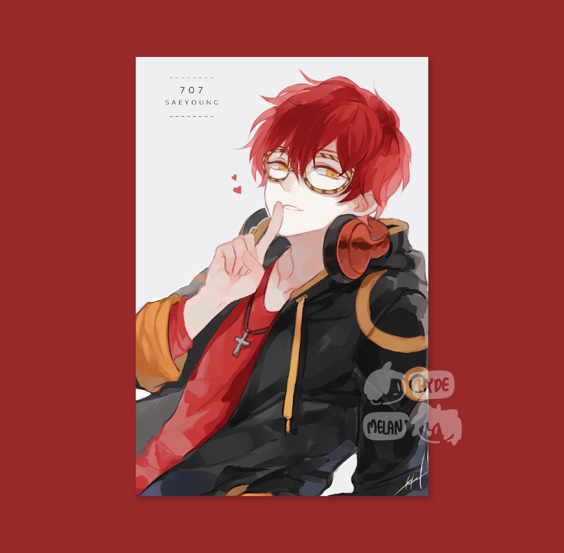77 (Mystic Messenger) 4x6 Mini Print