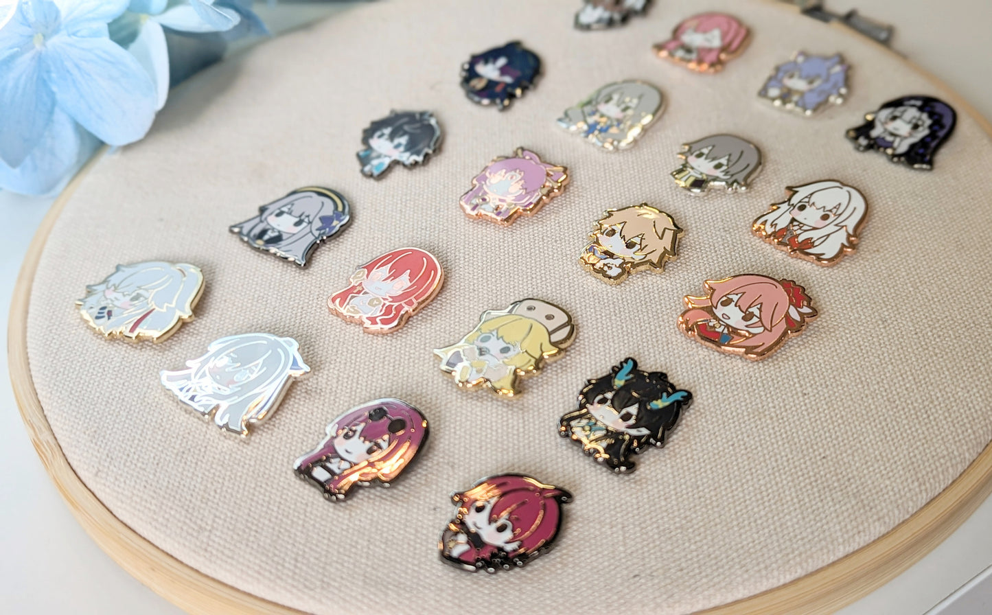 GACHA Honkai Star Rail Chibis - Hard Enamel Pins (SET A)
