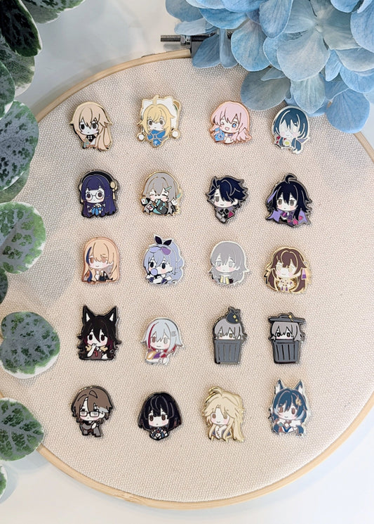 GACHA Honkai Star Rail Chibis - Hard Enamel Pins (SET A)