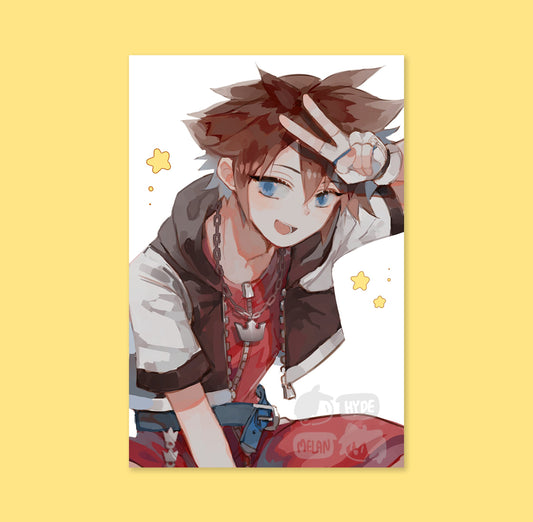 Sora (Kingdom Hearts) 4x6 Mini Print
