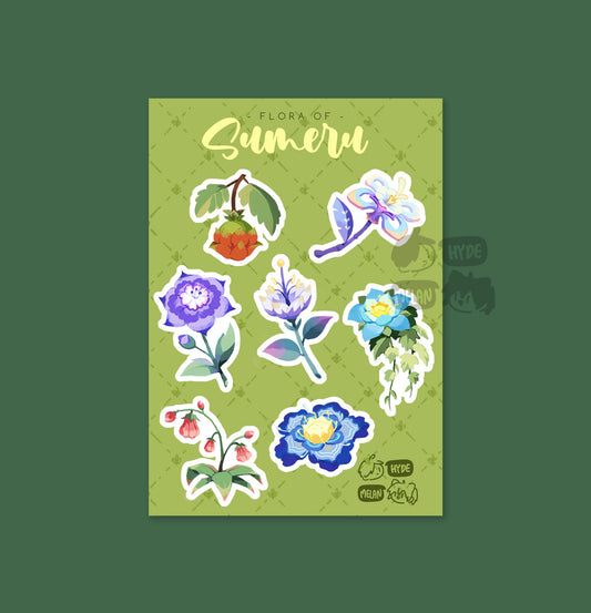 Flora of Sumeru (Genshin Impact) 3x4" Kiss Cut Sticker Sheet